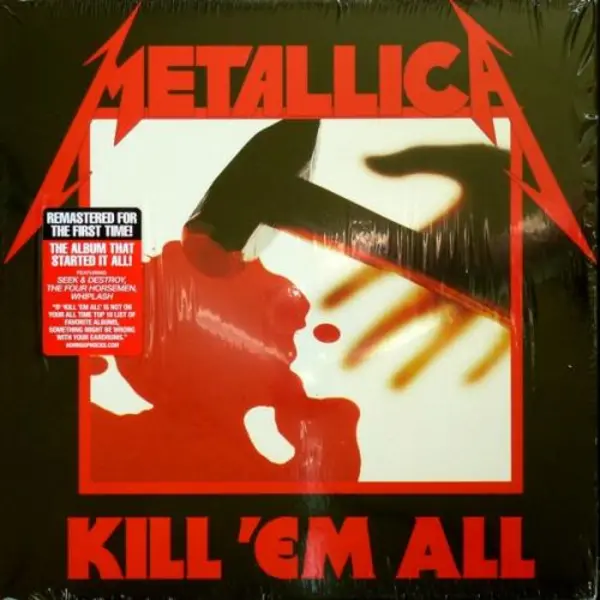 Image of Metallica Kill 'Em All - Remastered - Sealed 2016 USA vinyl LP BLCKND003R-1