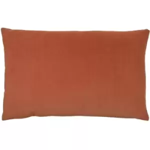 Image of Contra Velvet Cushion Brick, Brick / 40 x 60cm / Polyester Filled