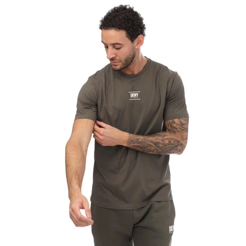 Image of DKNY Printed Logo T-Shirt - Green Green S