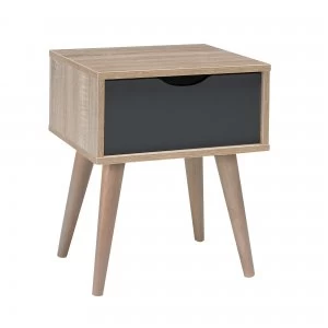 Image of Scandi Grey End Table Grey