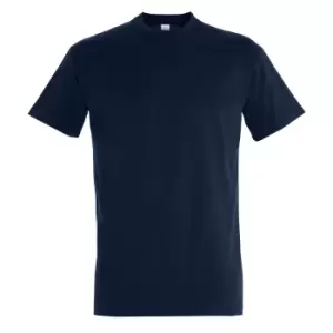 Image of SOLS Mens Imperial Heavyweight Short Sleeve T-Shirt (XL) (French Navy)