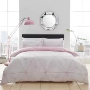 Image of Zander Blush Duvet Set - Double - TJ Hughes