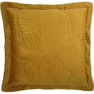 Image of Paoletti Palmeria Cushion Cover (One Size) (Gold)