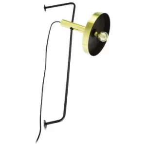 Image of Faro Lighting - Faro Whizz Golden, Black Table Lamp