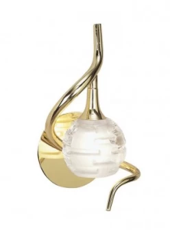 Image of Wall Lamp Switched 1 Light G9, Polished Brass