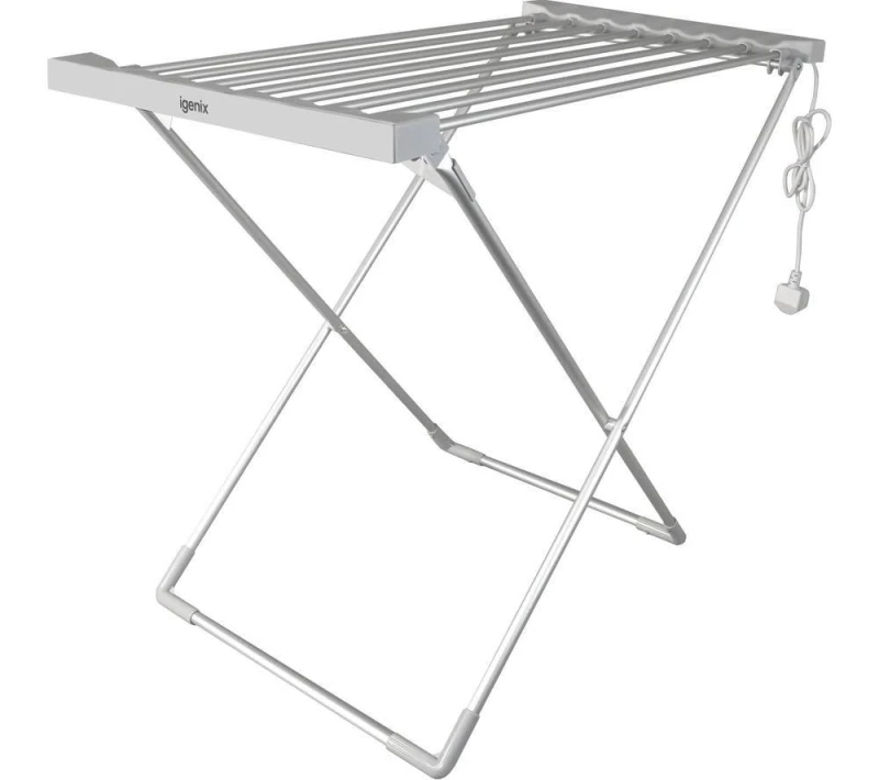 Image of IGENIX IGHA068S Heated Clothes Airer - Silver 5016368006481