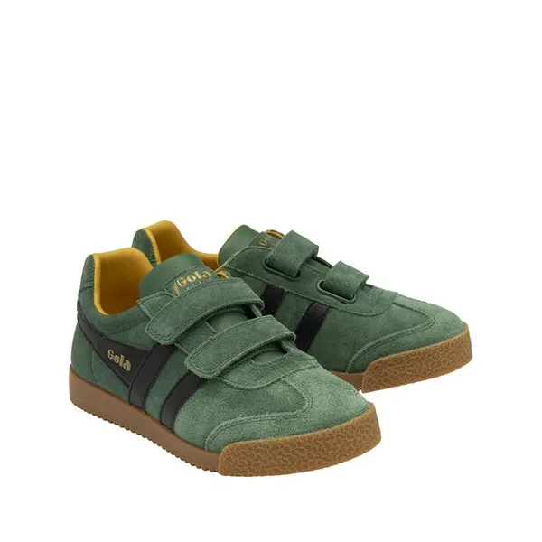 Image of Kids Harrier Strap Suede Touch 'n' Close Trainers