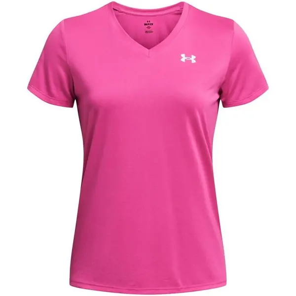 Image of Under Armour Tech Solid T Shirt Ladies - Pink 12