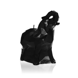 Image of Black High Glossy Medium Elephant Candle