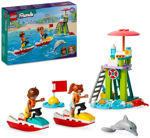 Image of LEGO LEGO Friends Beach Water Scooter Toy Mini-Doll Set 42623