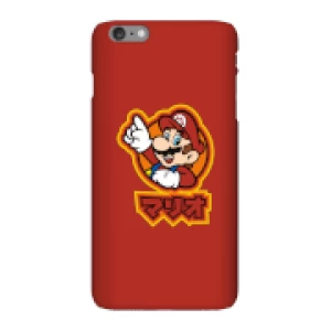 Image of Nintendo Super Mario Mario Kanji Phone Case - iPhone 6 Plus - Snap Case - Gloss