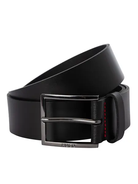 Image of HUGO Geek Leather Belt Black M