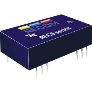 Image of RECOM REC5 1205DRWH4A REC5 1205DRWH4A 5W DCDC Converter REC5 1205DRWH4A 9 18 Vdc 5 Vdc 500 mA 5 W