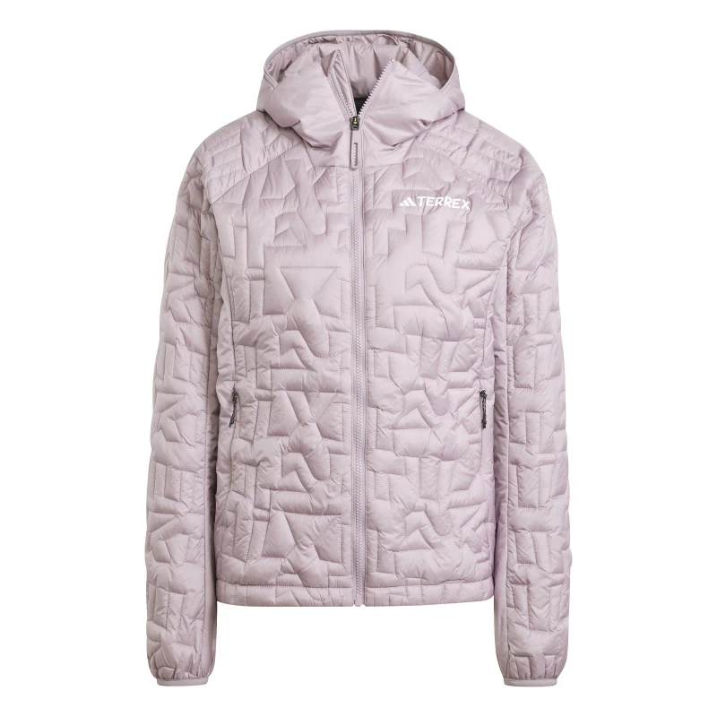 Image of adidas Terrex Xperior PrimaLoft Loose Fill Insulated Hooded Jacket Womens - Pink Pink L