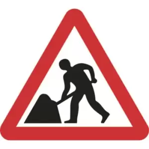 Image of 750mm Triangular Road Works Roll-up Sign