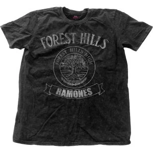 Image of Ramones - Forest Hills Vintage Unisex Medium T-Shirt - Black