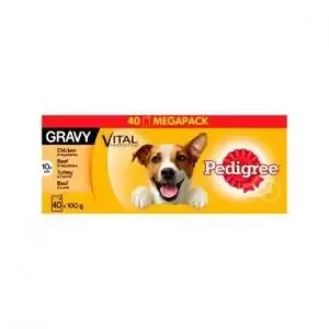 Image of Pedigree Dog Pouches Mixed Selection in Gravy Mega Pack 40x100g