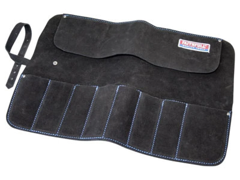 Image of Faithfull 8 Pocket Leather Chisel Roll