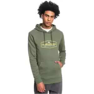 Image of Quiksilver Logo Hoodie Mens - Green