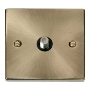 Image of Click Scolmore Deco 1 Gang Non-Isolated Satellite Socket - VPAB156BK