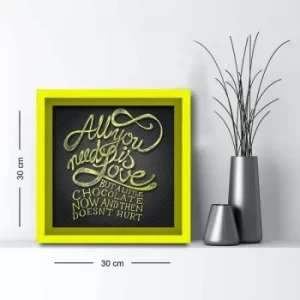 Image of 3030AHS-002 Multicolor Decorative Framed MDF Painting