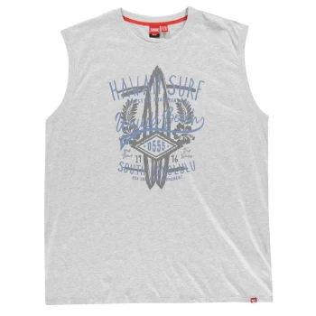 Image of D555 Aloha Sleeveless T Shirt Mens - Grey