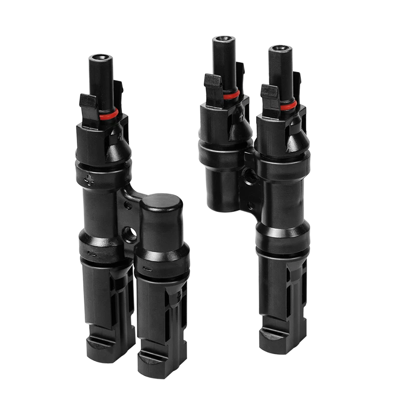 Image of LogiLink Solar Y-Connector set. 2 pcs. male & female. PVC. for sol