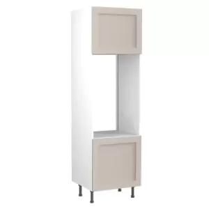 Image of KitchenKIT Shaker 60cm Double Oven Unit- Matt Light Grey