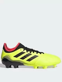 Image of adidas Mens Copa 20.3 Firm Ground Football Boots - Yellow, Yellow, Size 12, Men
