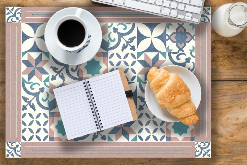 Image of Native Home & Lifestyle Maroc Vinyl Table Mat 33x45cm (Set of 4) Multi unisex