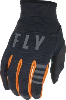 Image of Fly Racing F-16 Motocross Gloves, black-orange Size M black-orange, Size M