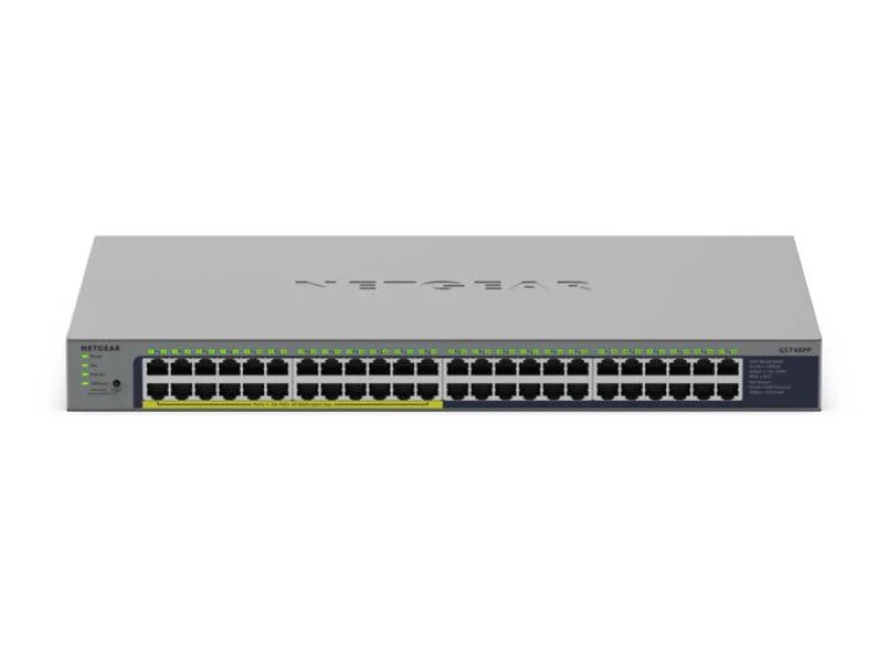 Image of Netgear Netgear GS748PP Unmanaged Gigabit Ethernet (10/100/1000) Power over Ethernet (PoE) Grey GS748PP-100EUS
