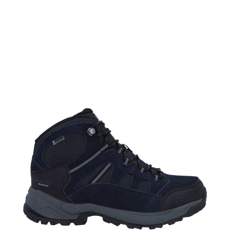 Image of Hi Tec Mens Bandera Lite Mid Waterproof Walking Boots UK Size 6 (EU 39) Sky Captain/Mint HT175-31-6