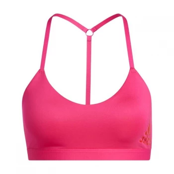 Image of adidas All Me Light Support Training Bra - Team Real Magenta / Vivid Red