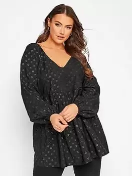 Image of Yours Rainbow Foil Heart Blouse - Black, Size 20, Women