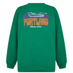 Image of Daisy Street Portland Sweatshirt - Green