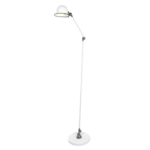 Image of Davin Task Floor Lamp White Matt, Metal-Aluminium
