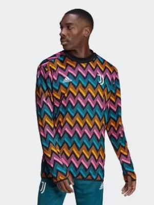 Image of adidas Juventus Pre-match Warm Top, Black, Size L, Men