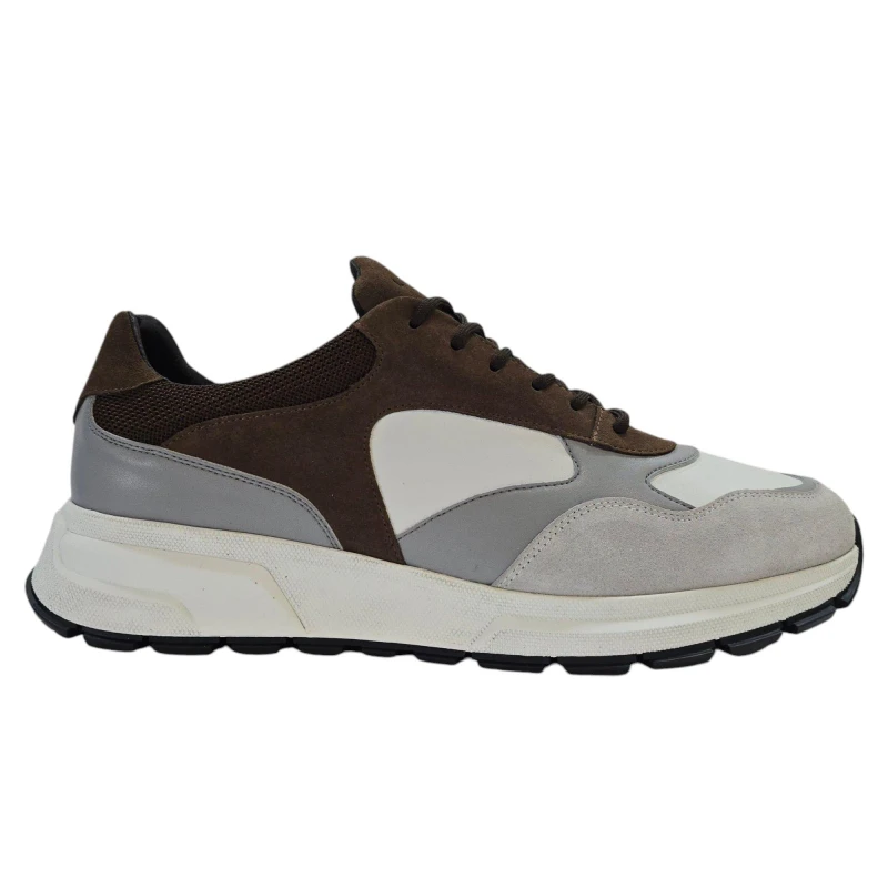 Image of Loyalti Mens Martin Runners White/Tan/Grey male 7 (41)
