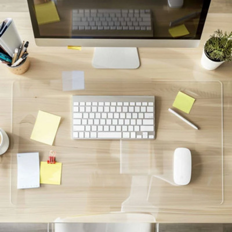 Image of Nicoman Clear Waterproof Non-Slip Desk Pad Protector Mat - 140 x 60cm Clear unisex