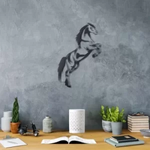 Image of Wild Horse Black Decorative Metal Wall Accessory