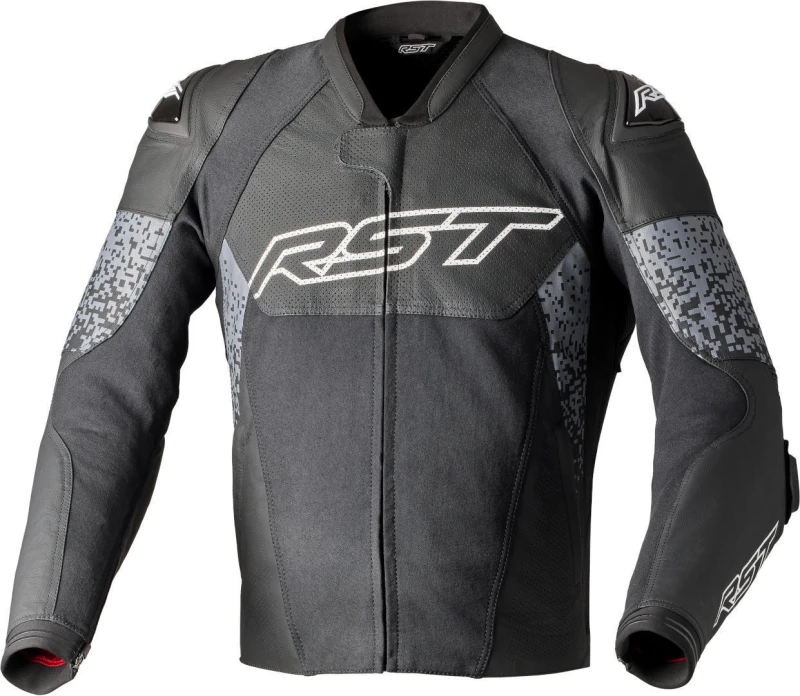 Image of RST Pro Series Supersport-K Motorcycle Leather Jacket, black-grey, Size L for Men