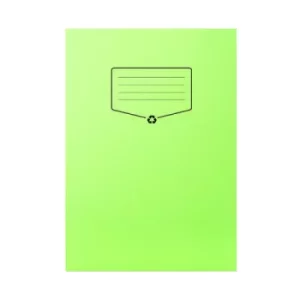 Image of Silvine Recycled Exercise Book Lined with Margin 64 Pages A4 Green (Pack of 10) EXRE102