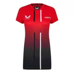 Image of Castore Saracens Mavericks Netball Training Shirt - Red