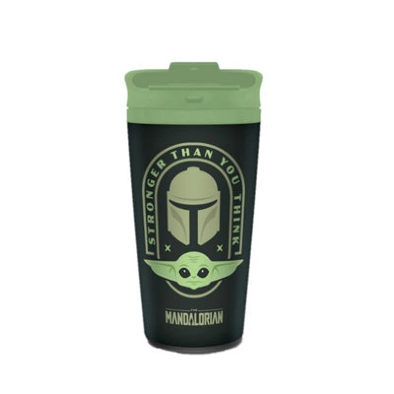 Image of Star Wars Star Wars Stronger Than You Think Travel Mug in Olive Olive One Size Unisex 5059699243347