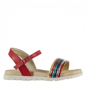 Image of SoulCal Stripe Girls Sandals - Red