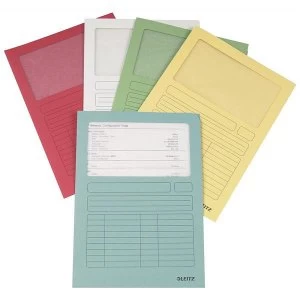 Image of Leitz Window Folder A4 Assorted Pack of 100