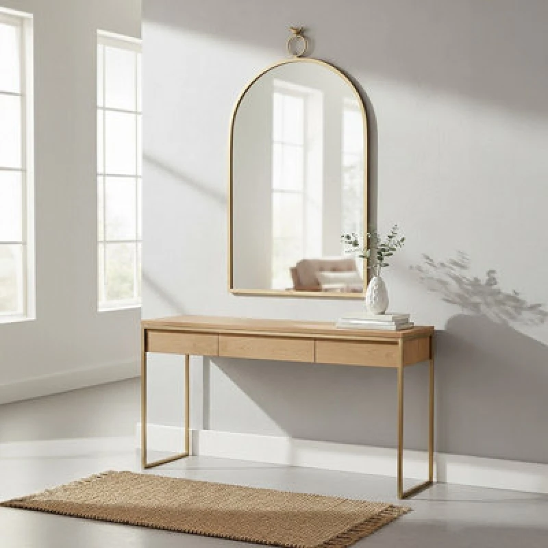 Image of Premier Housewares Farran Bird Top Wall Mirror Gold