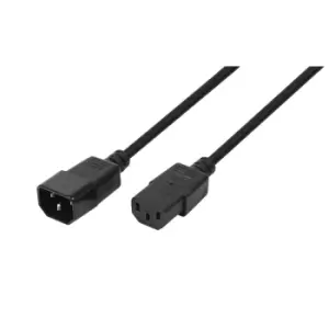 Image of LogiLink CP091 power cable Black 1.8 m C14 coupler C13 coupler