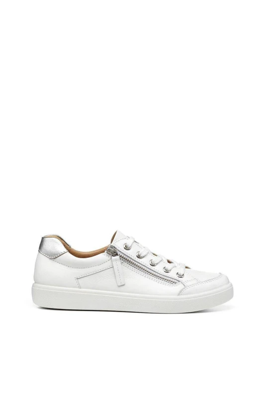 Image of Hotter Womens 'Chase II' Deck Shoes in White Size: 3 White Female 3